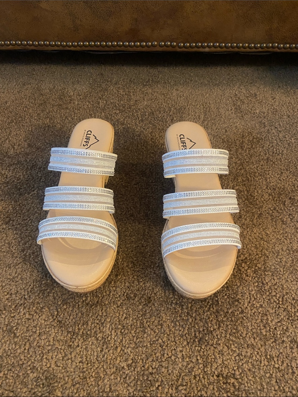 Cliffs by WHITE MOUNTAIN White Multi-Strap Slide Mules